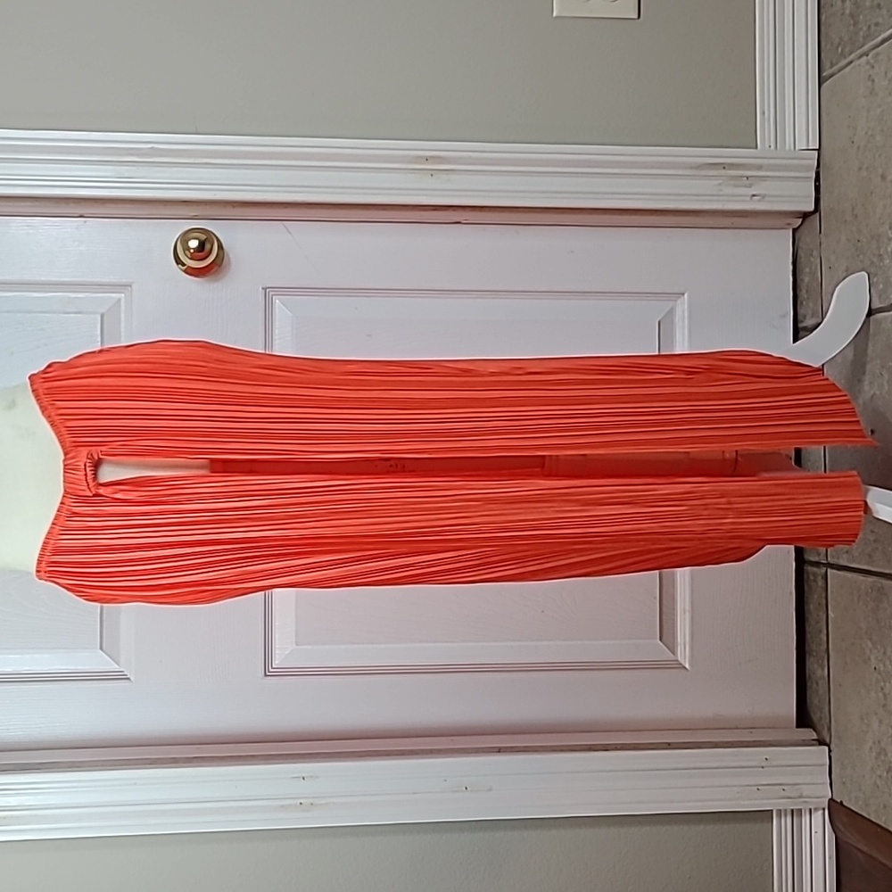 Prettylittlething Plisse Knot Split Maxi Skirt NWT